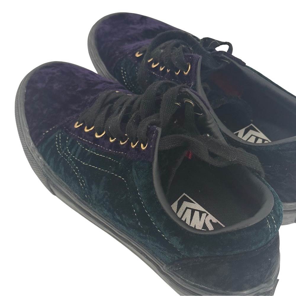 Vans Old Skool Skate Velvet Shoes Mens 8 Purple Pop Cush Low Top PopCush 500714
